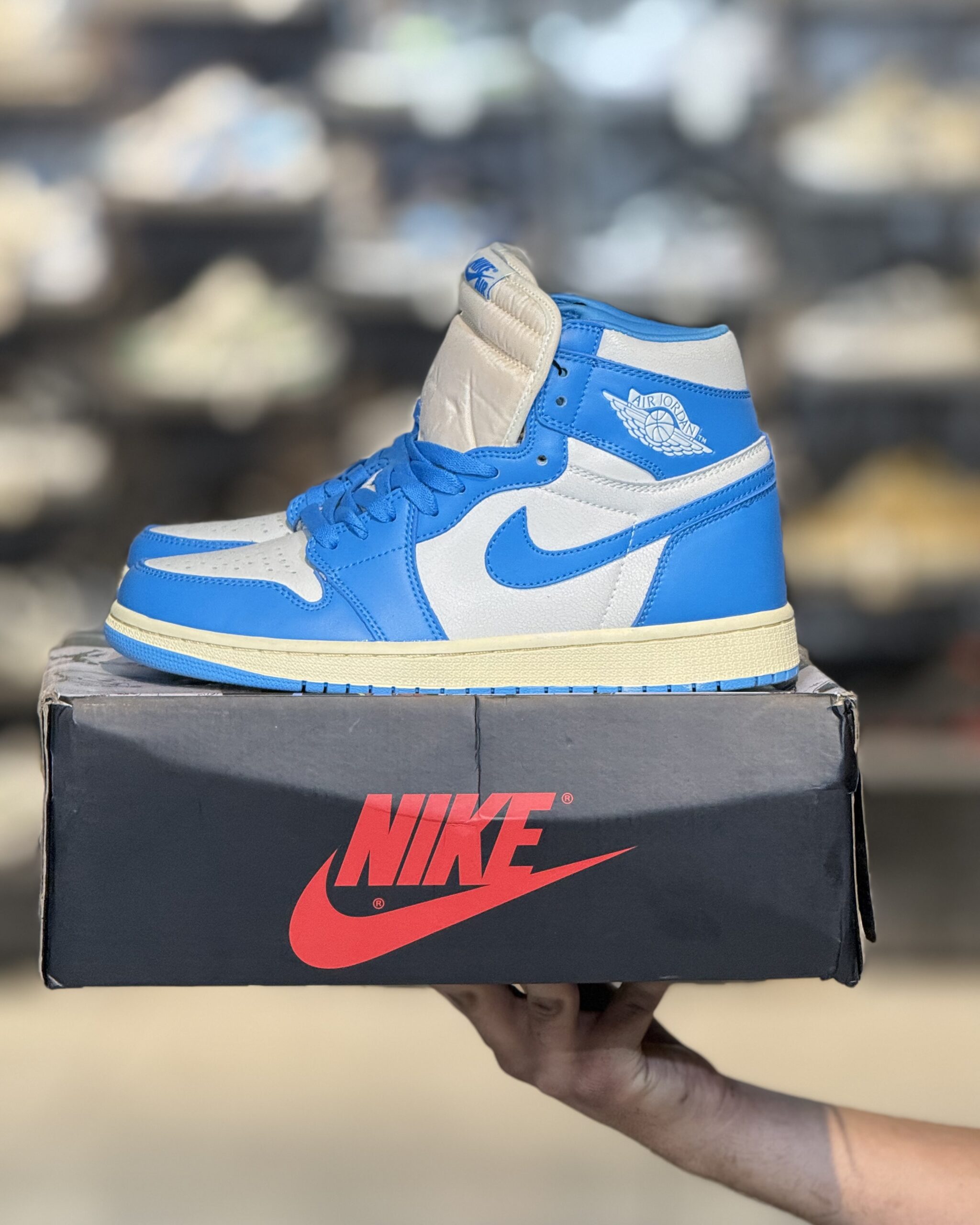 کتونی مستر وارداتی AJ1 CHICAGO ICE BLUE