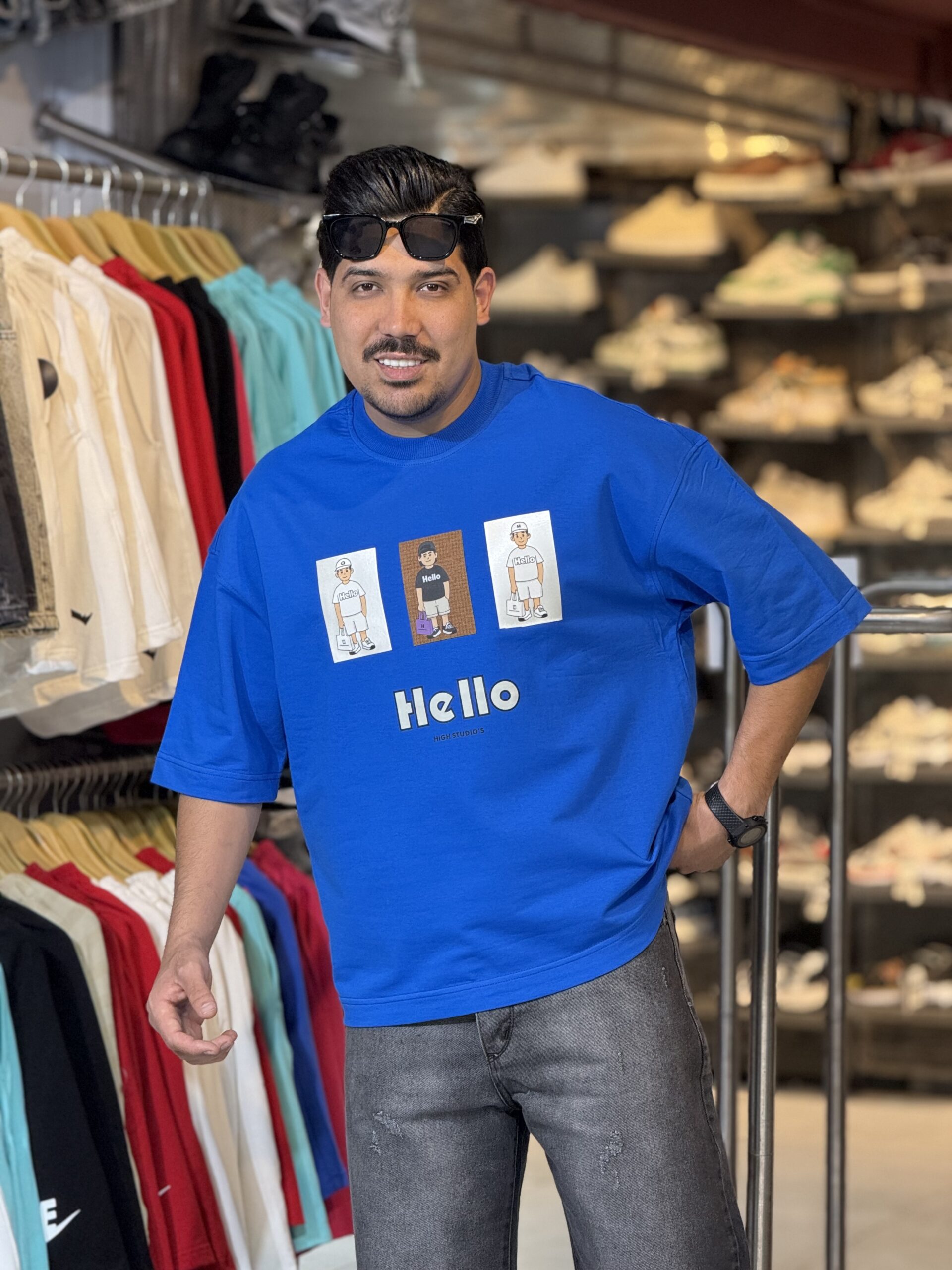 تیشرت Hello | چاپ برجسته وارداتی